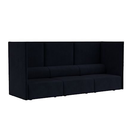 Palo Block 3-seater Sofa High Back, Velluto Coex VL30