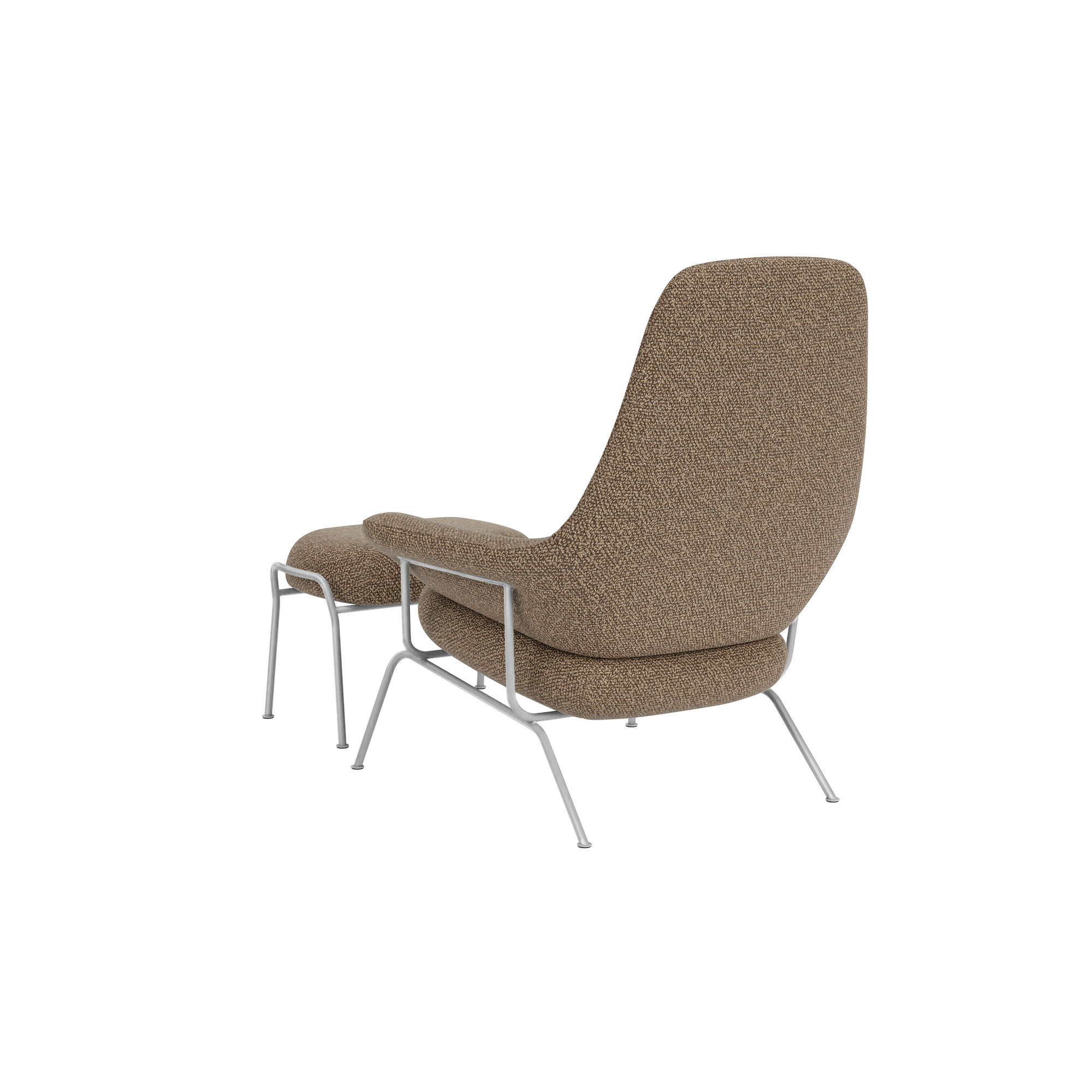 Hai Lounge Chair + Ottoman, Storr 3405/Brushed Stainless, Art. no. 31764 (image 4)