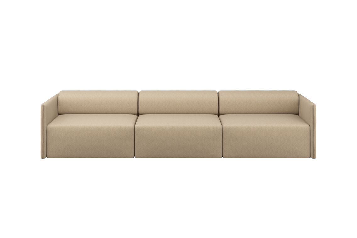 Palo Block 3-seater Sofa Low Back, Beige, Art. no. 31406 (image 1)