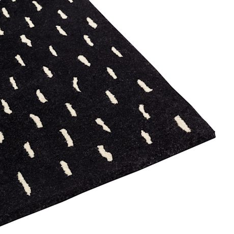 Rain Rug Medium, Black / Ivory