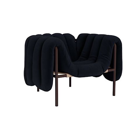 Puffy Lounge Chair, Velluto Coex VL30 / Chocolate (UK)