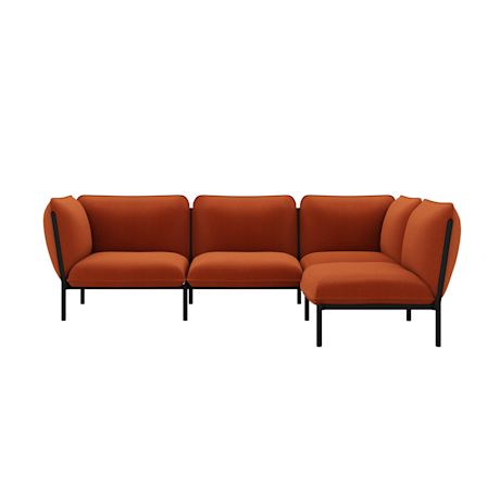 Kumo Corner Sofa Right with Armrest, Canyon