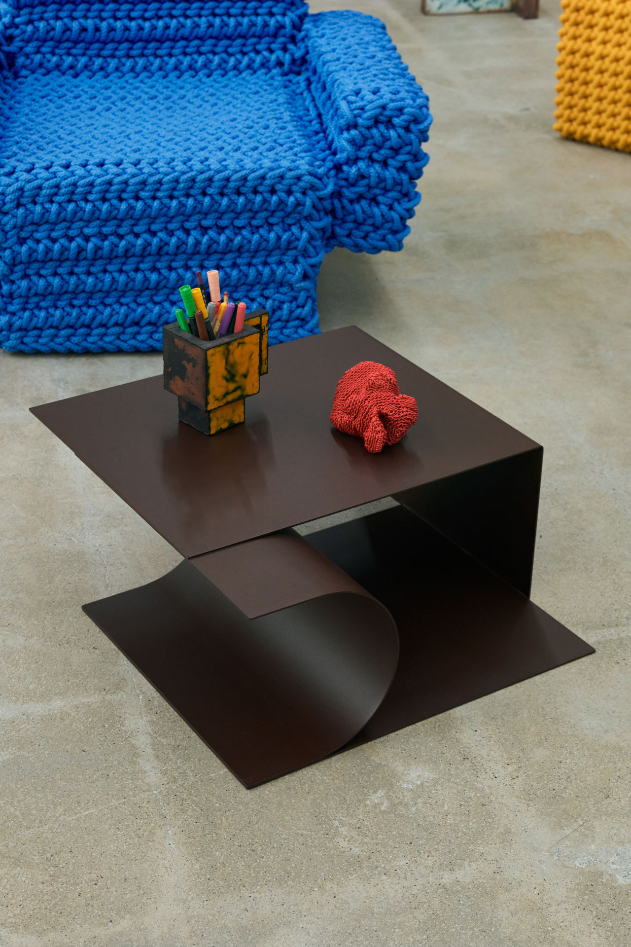 An editorial image of Glyph Side Table taken by Jihoon Kang.