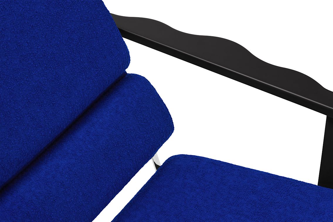 Experiment Lounge Chair, 502 / Black / Ultramarine, Art. no. 30944 (image 5)