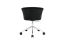 Kendo Swivel Chair 5-star Castors, Black Leather / Polished (UK), Art. no. 20527 (image 4)