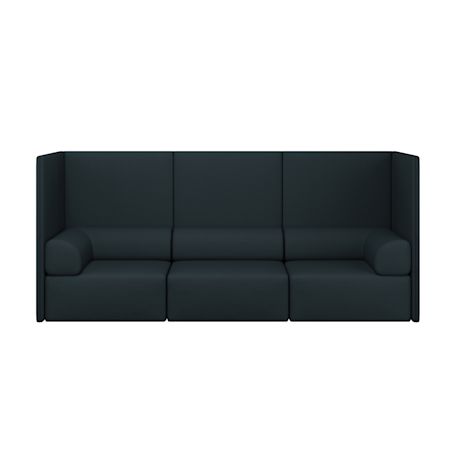 Palo Block 3-seater Sofa High Back with Armrests, Pine (UK)