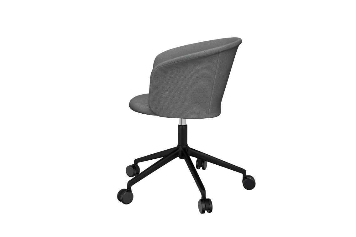 Kendo Swivel Chair 5-star Castors, Grey / Black (UK), Art. no. 20552 (image 3)
