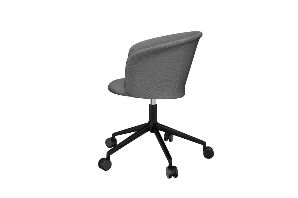 Kendo Swivel Chair 5-star Castors, Grey / Black, Art. no. 30969 (image 3)