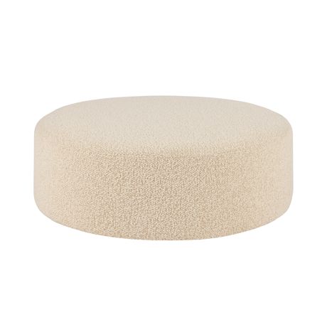 Bon Pouf Round Large, Eggshell (UK)