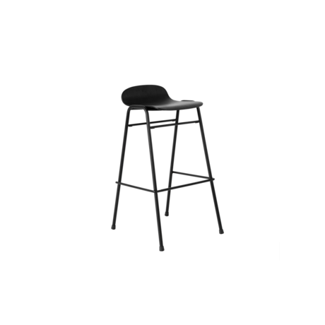 Touchwood Bar Stool, Black / Black
