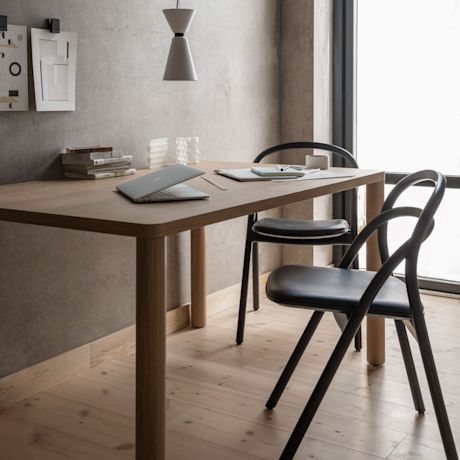 Log Table 140 cm / 55 in, Oak