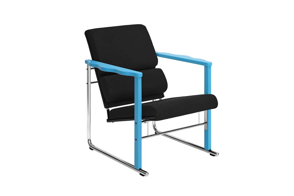 Experiment Lounge Chair, 502 / Blue / Black, Art. no. 30946 (image 1)