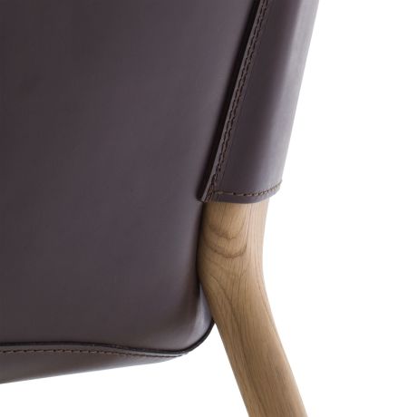 Pocket Armchair, Brown / Natural