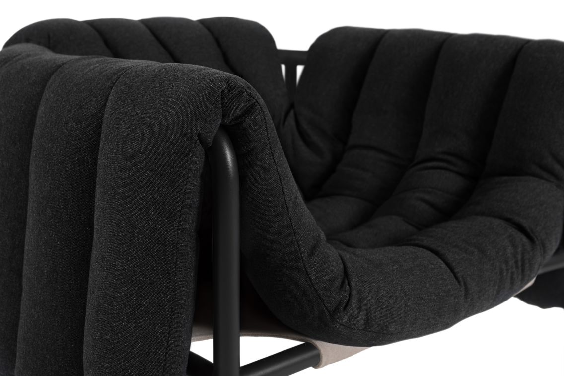 Puffy Lounge Chair, Anthracite / Black Grey, Art. no. 20195 (image 6)