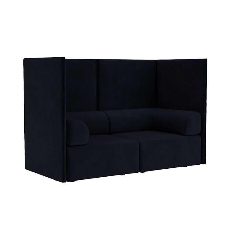 Palo Block 2-seater Sofa High Back with Armrests, Velluto Coex VL30, Art. no. 31922 (image 1)