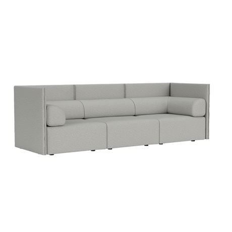 Palo Block 3-seater Sofa Medium Back with Armrests, Amdal 130