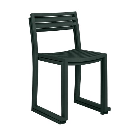 Chop Chair (Set of 2), Black Green