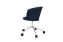 Kendo Swivel Chair 5-star Castors, Dark Blue / Polished (UK), Art. no. 20547 (image 3)