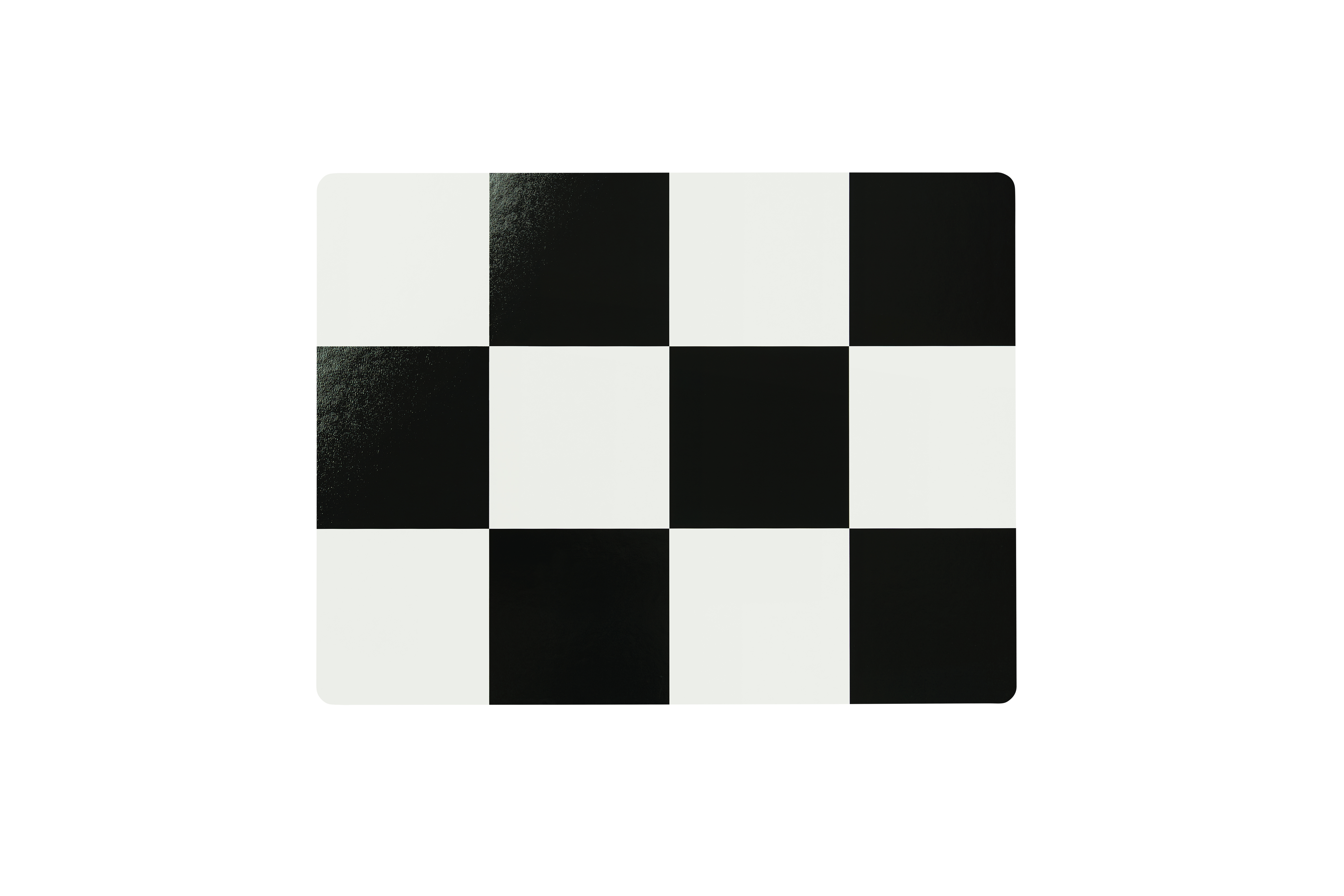 Check Placemat (Set of 2), Cream / Black, Art. no. 31057 (image 1)