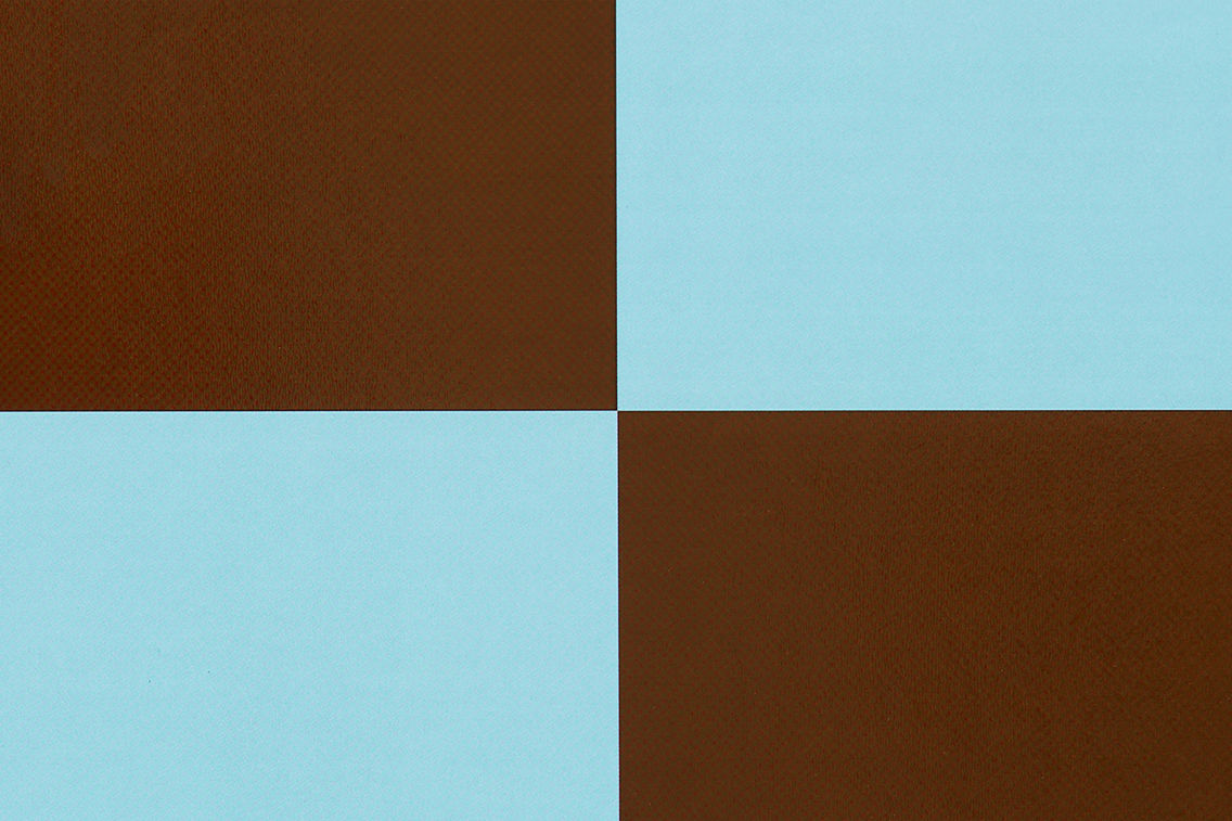 Check Placemat (Set of 2), Light Blue / Chocolate, Art. no. 31055 (image 3)