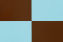 Check Placemat (Set of 2), Light Blue / Chocolate, Art. no. 31055 (image 3)