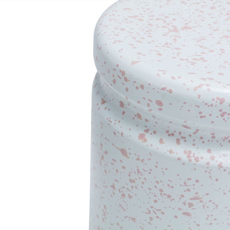 Last Stool, White / Pink Splatter
