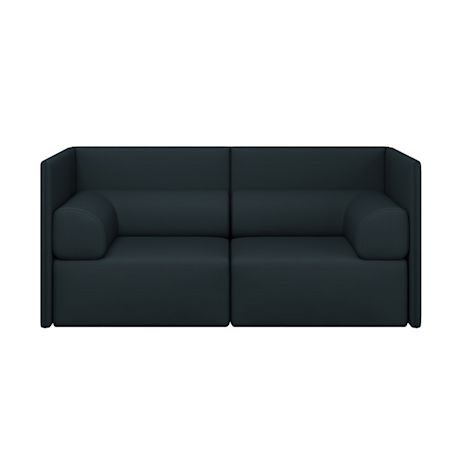 Palo Block 2-seater Sofa Medium Back with Armrests, Pine