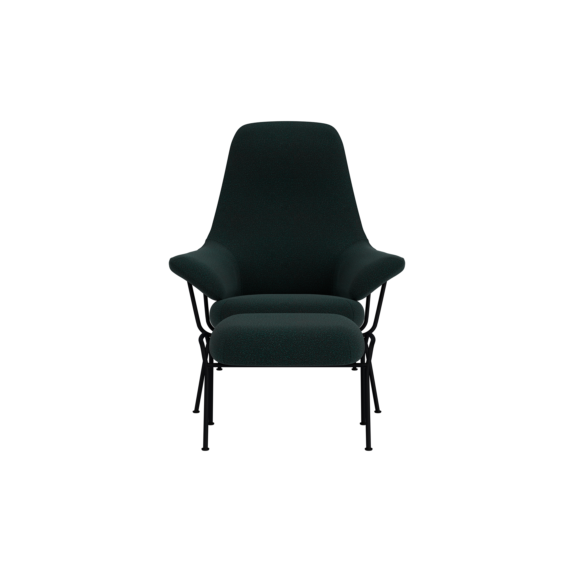 Hai Lounge Chair + Ottoman, Pine, Art. no. 93121 (image 2)