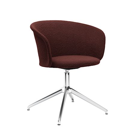 Kendo Swivel Chair 4-star Return, Conker / Polished