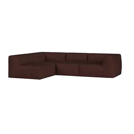 Great 3-seater Sofa Narrow Corner Left, Cifrado 0381