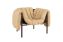 Puffy Lounge Chair, Sand Leather / Chocolate Brown (UK), Art. no. 20694 (image 1)