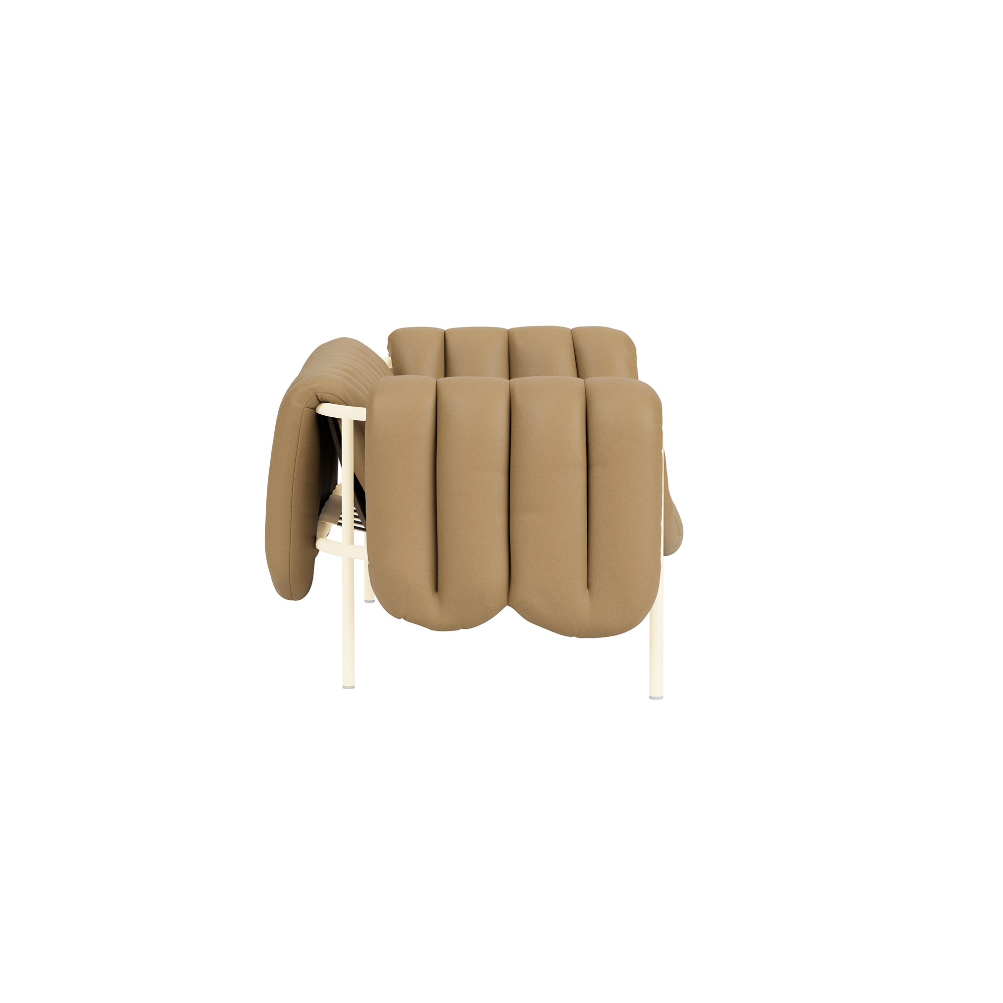 Puffy 2.5-seater Sofa, Elmosoft Leather 03009 / Cream, Art. no. 95979 (image 4)