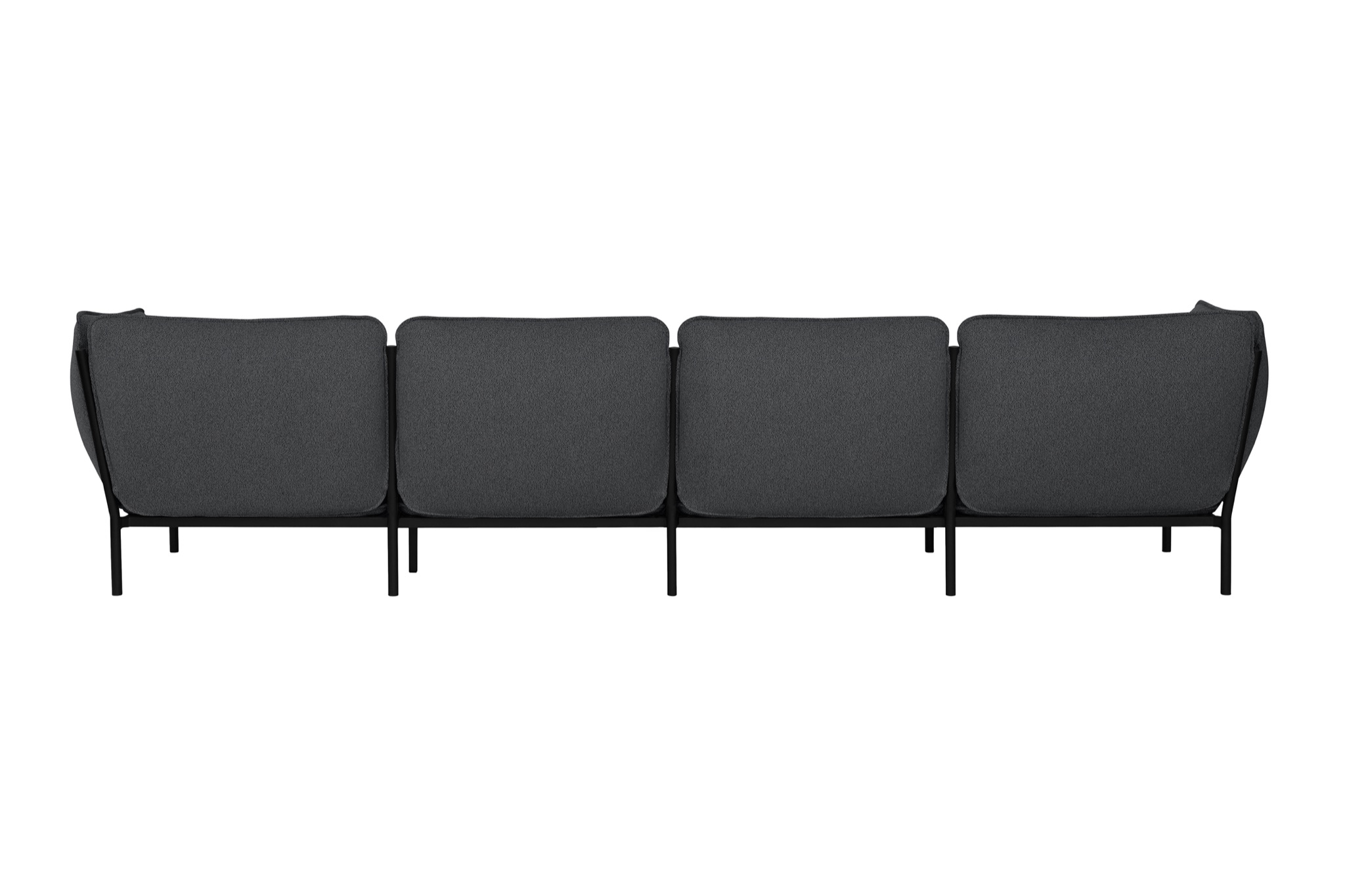 Kumo 4-seater Sofa with Armrests, Graphite, Art. no. 30100 (image 2)