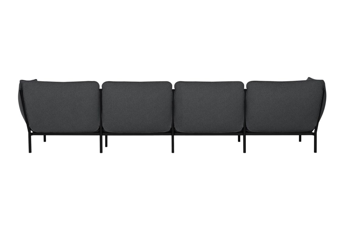 Kumo 4-seater Sofa with Armrests, Graphite (UK), Art. no. 20584 (image 2)