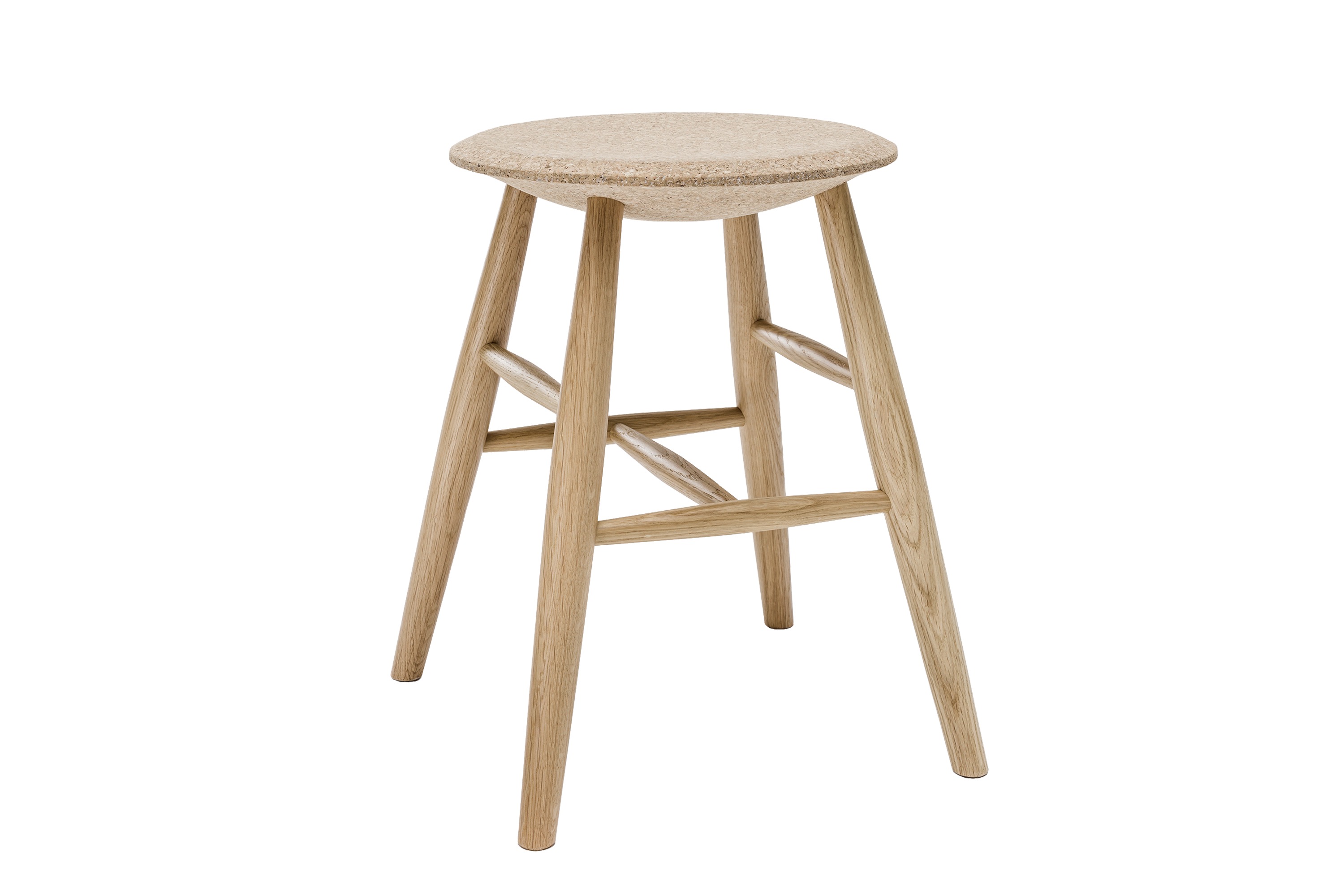 Drifted Bar Stool, Light Cork / Oak, Art. no. 13053 (image 1)