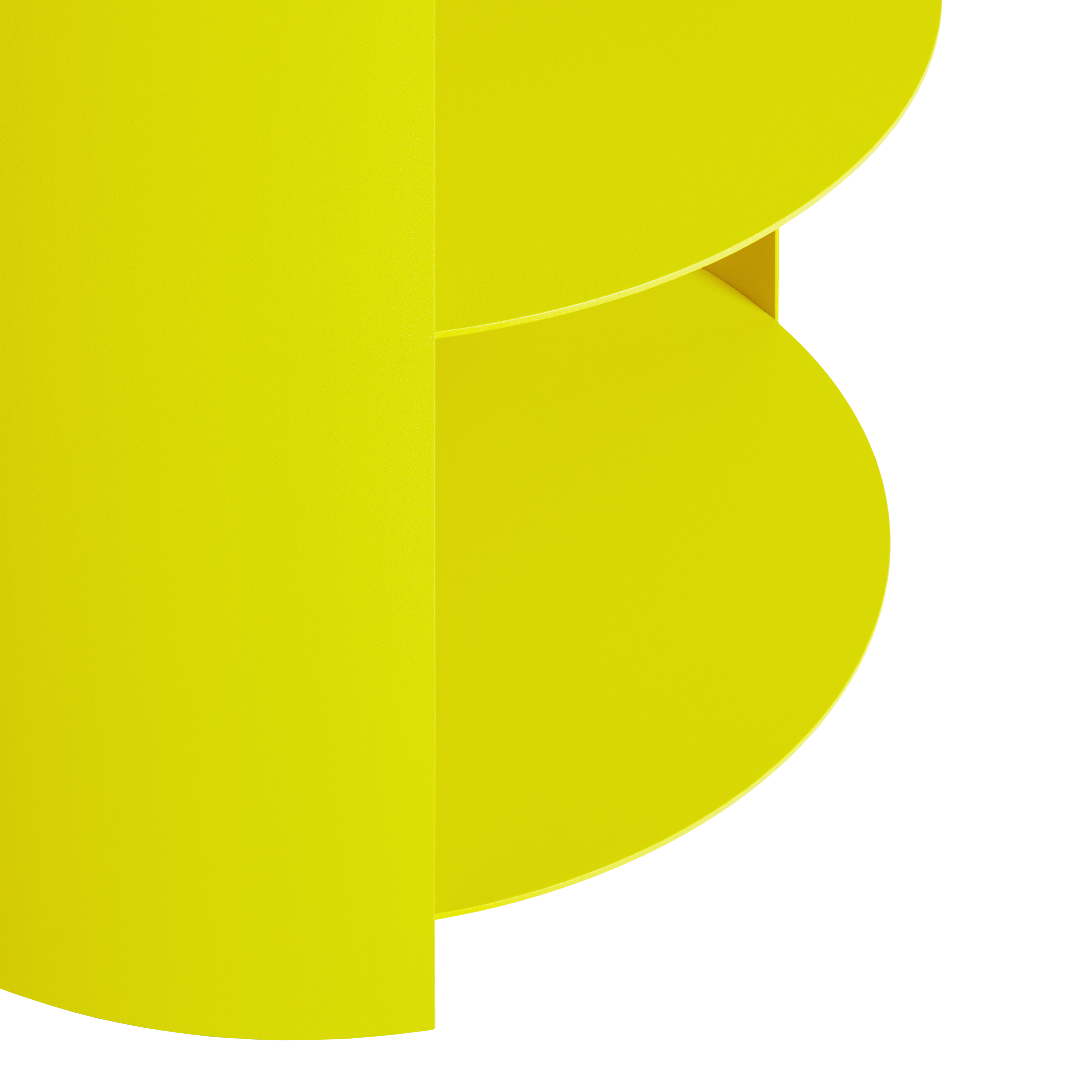 Hide Pedestal, Sulfur Yellow Textured