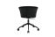 Kendo Swivel Chair 5-star Castors, Black Leather / Black, Art. no. 20247 (image 4)