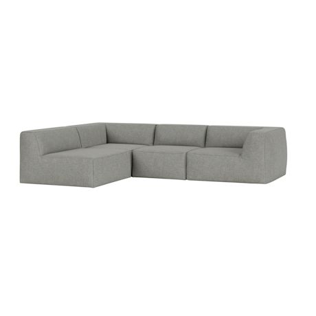 Great 3-seater Sofa Narrow Corner Left, Safire 0012