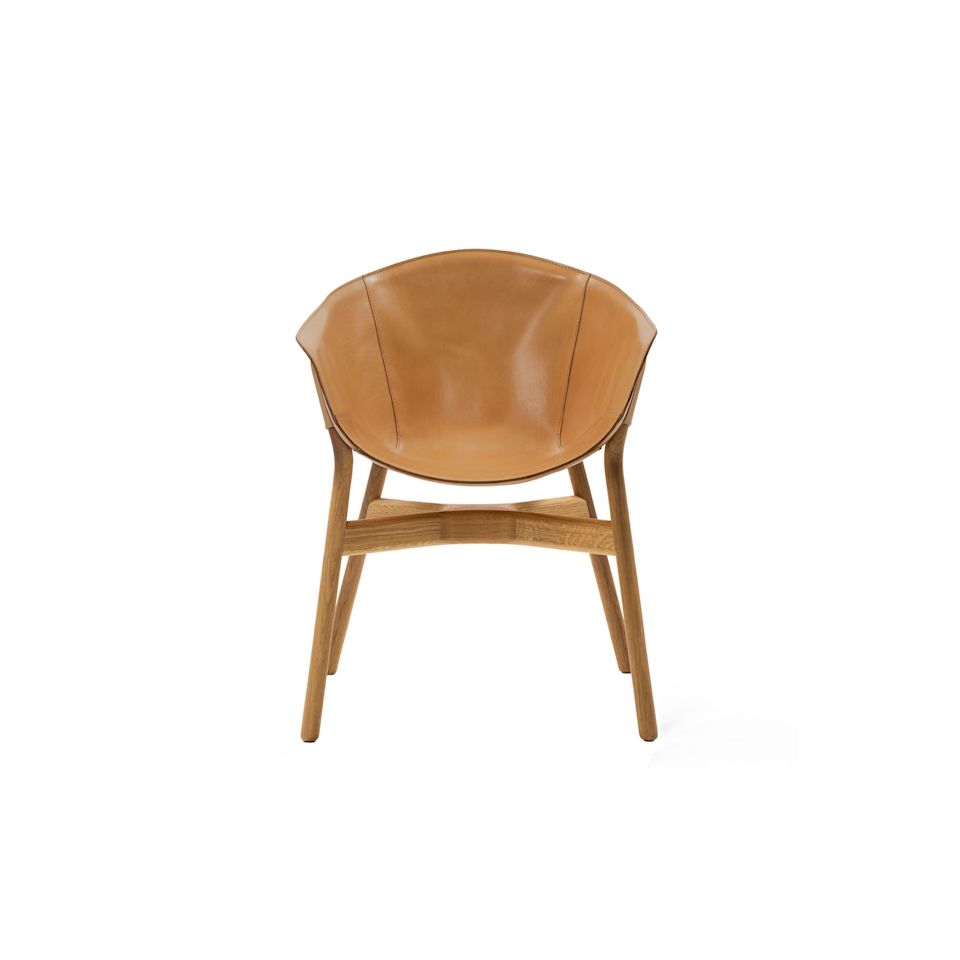 Стул-кресло персиковый