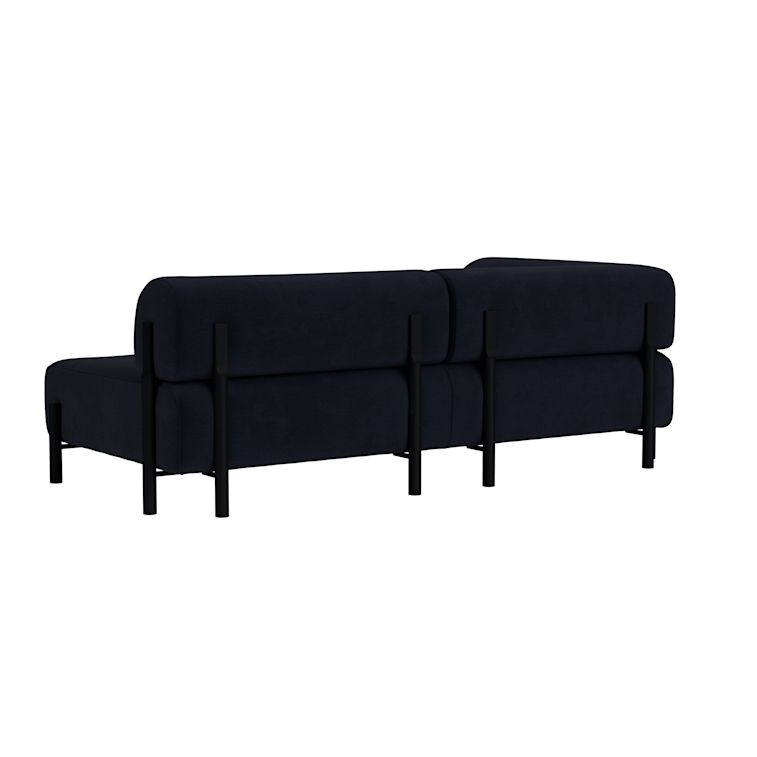 Palo 2-seater Sofa Chaise Left, Velluto Coex VL30/Black, Art. no. 31874 (image 4)