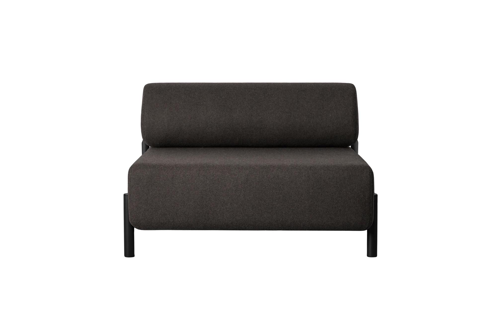 Black on sale single couch