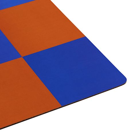 Check Placemat (Set of 2), Terracotta / Cobalt