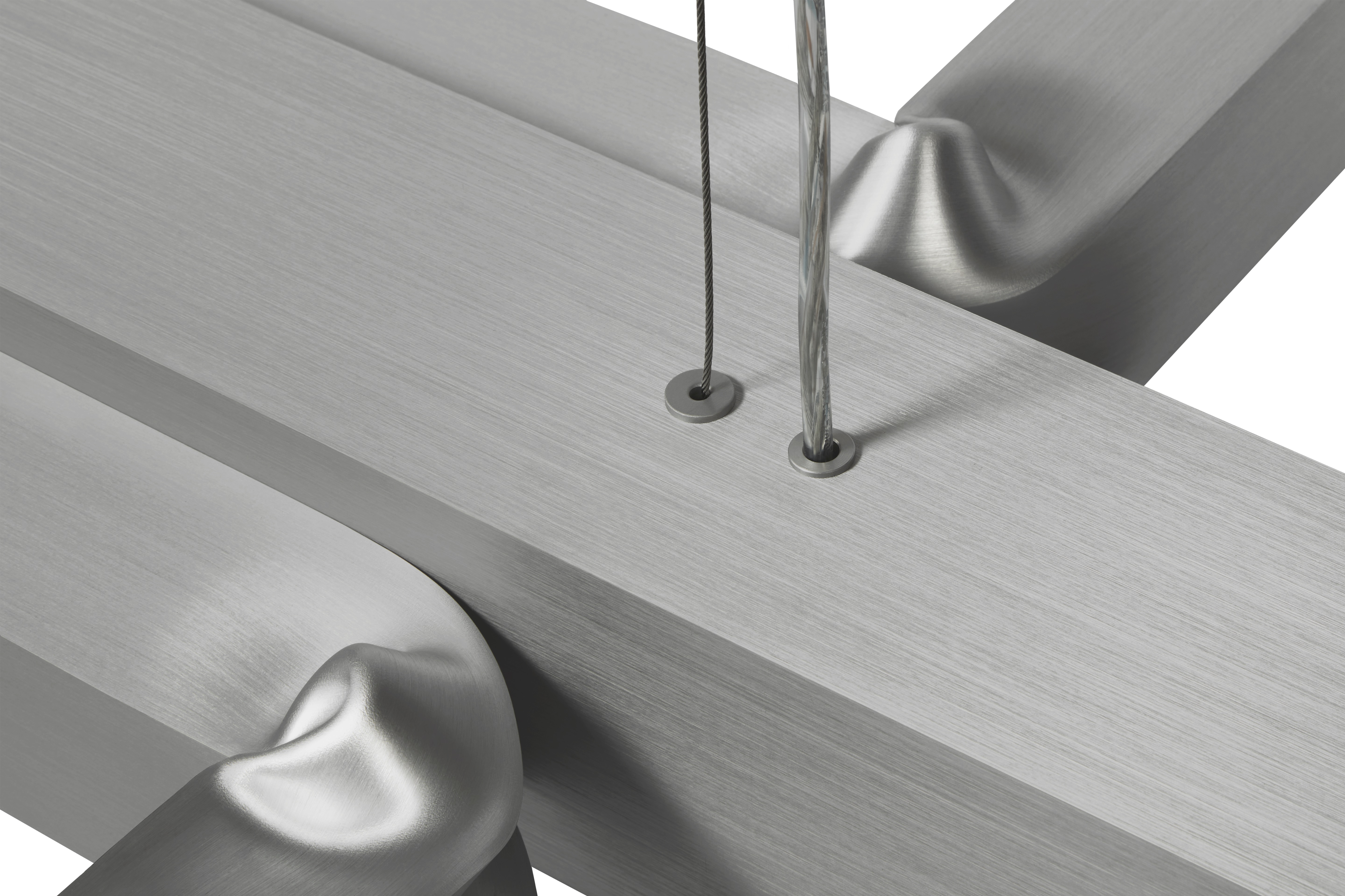 Knuckle Linear Chandelier, Brushed Aluminum, Art. no. 20464 (image 6)