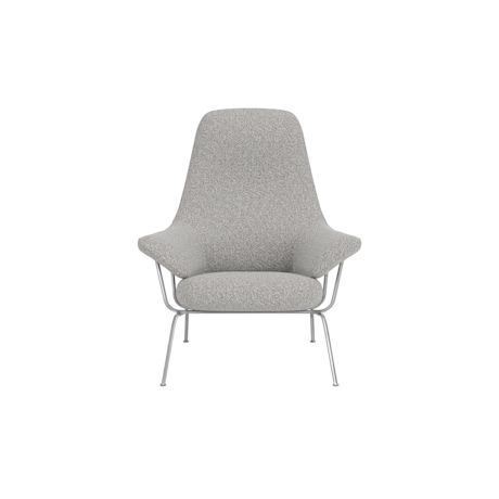 Hai Lounge Chair, Storr 612/Brushed Stainless (UK)