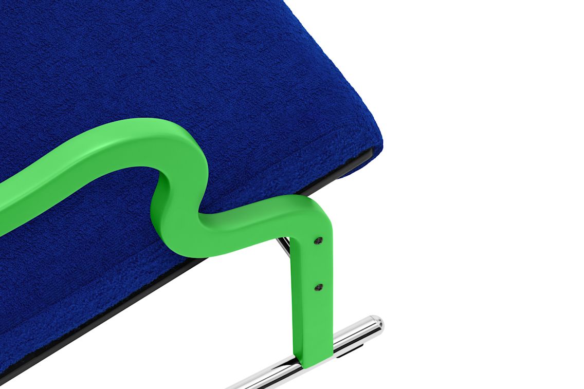 Experiment Lounge Chair, 501 / Green / Ultramarine, Art. no. 30940 (image 6)