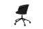 Kendo Swivel Chair 5-star Castors, Black Leather / Black (UK), Art. no. 20525 (image 3)