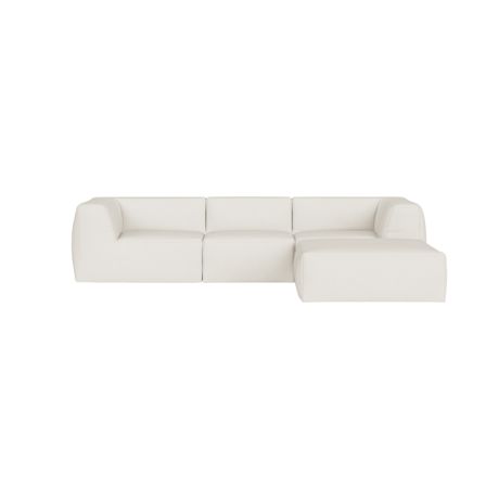 Great 3-Seater Sofa Narrow Chaise Right, Cifrado 0111