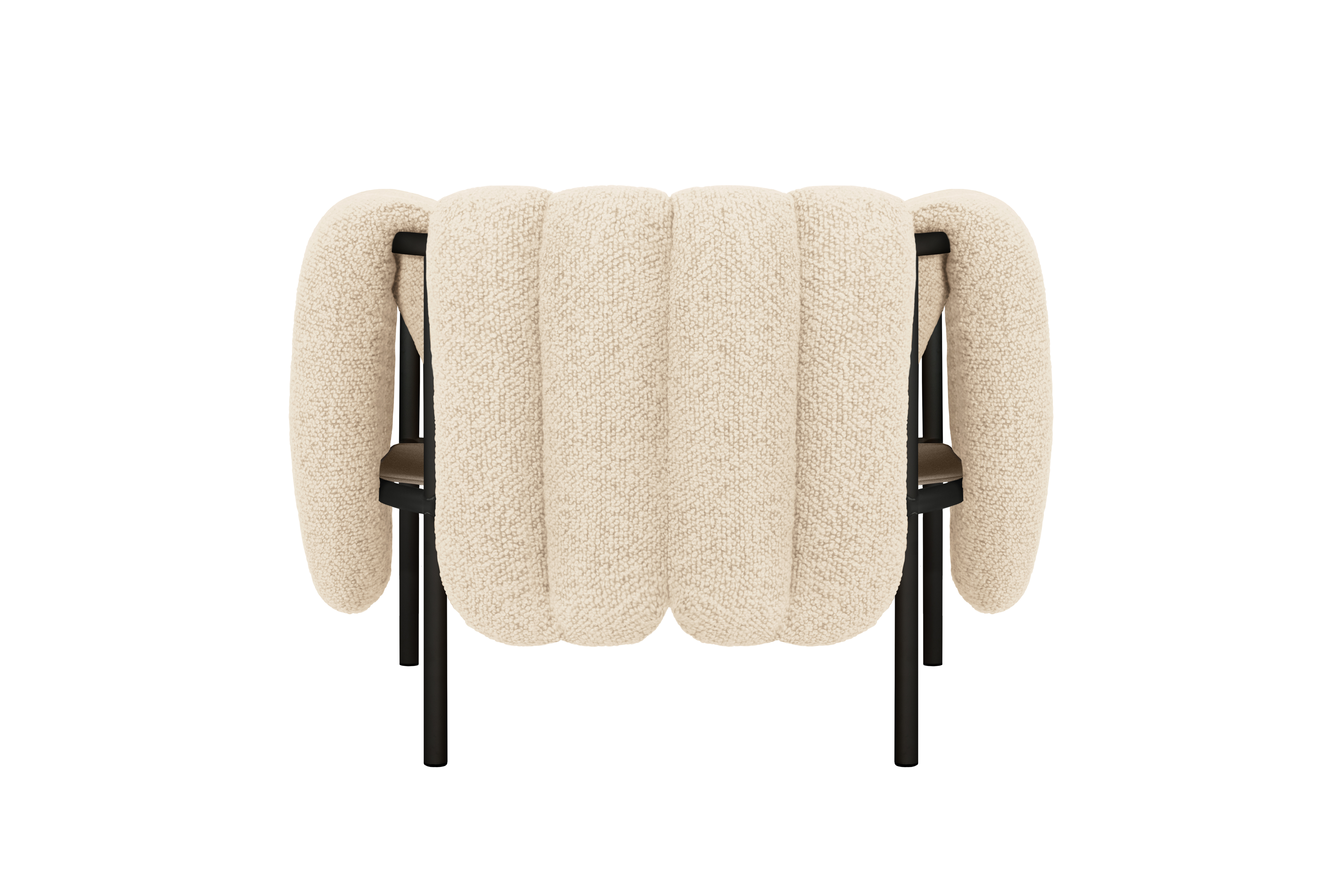 Puffy Lounge Chair, Eggshell / Black Grey, Art. no. 20296 (image 4)