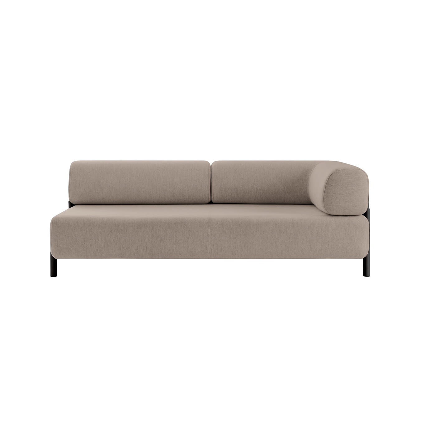 2-seater Sofa Chaise Right, Beige (UK)