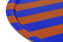 Stripe Tray Large, Terracotta / Cobalt, Art. no. 31049 (image 2)